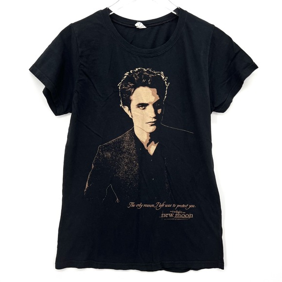 Twilight New Moon Edward Womens Size M Promo T-Shirt "The Only Reason I Left..." - Picture 1 of 10